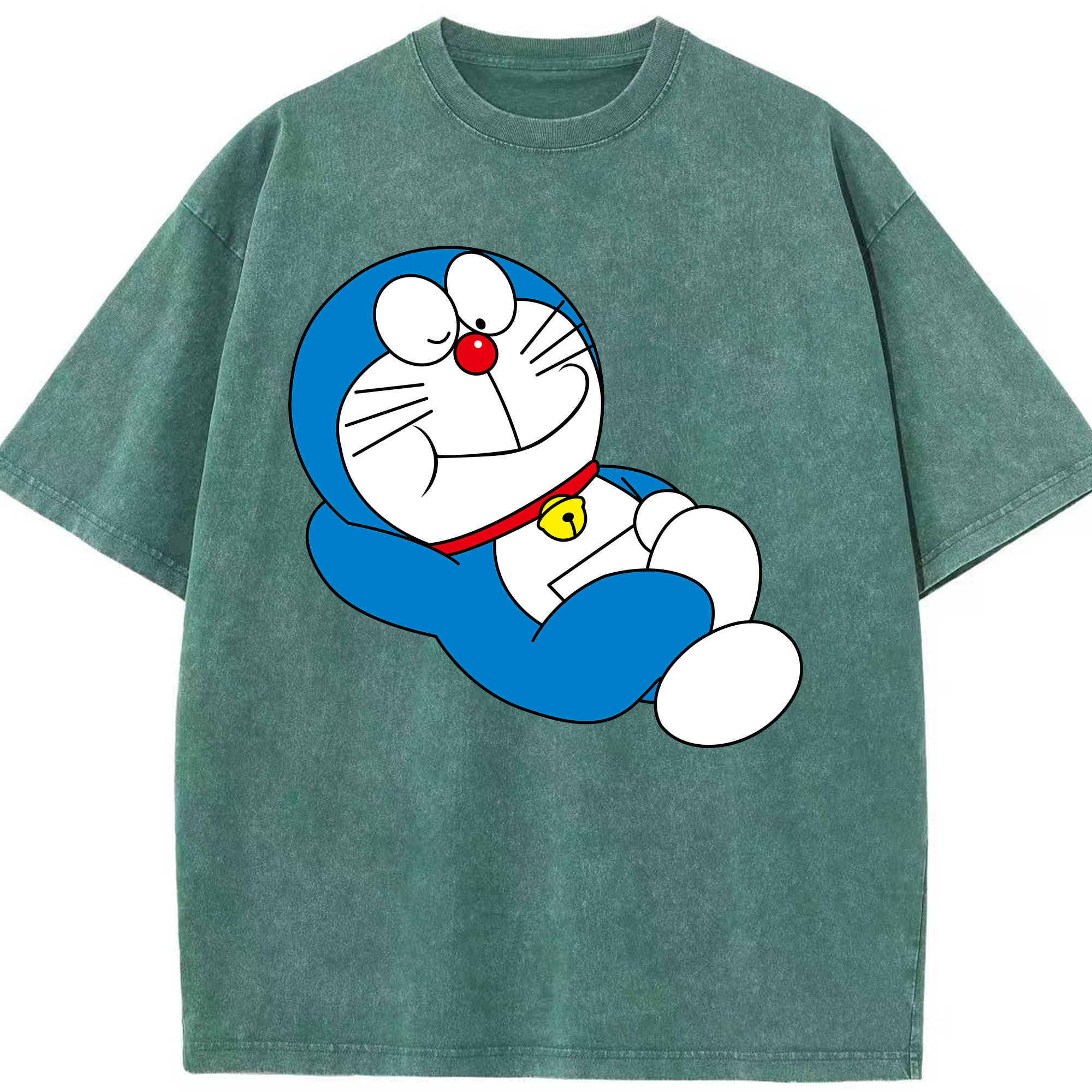 （画像用） ドラえもん Doraemon 綿100% ヴィンテージ風 半袖Tシャツ（フロントプリント）